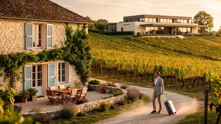 Comparaison entre chambres d'hôtes vigneron et hôtels 3★ en Sancerrois, image de couverture SEO